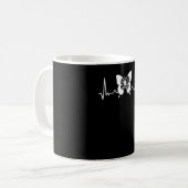 蝶の心臓 コーヒーマグカップ (正面左)