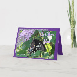 蝶の応援カスタマイズ カード