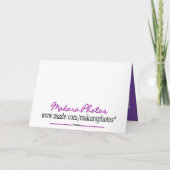 蝶の応援カードをカスタマイズ カード (裏面)