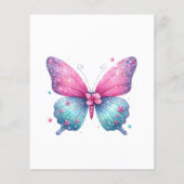 蝶の性別がパーティーの赤ん坊の名前を表示 (裏面)