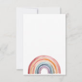 蝶の性別発表パーティー招待状 招待状 (裏面)