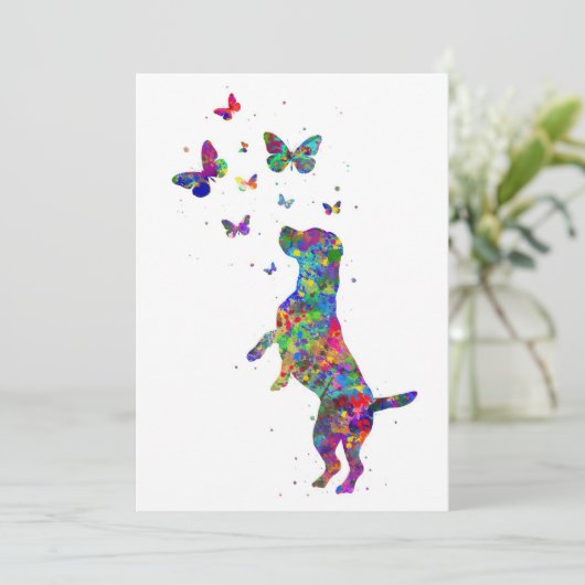 蝶の恋人 ビーグル犬が蝶と遊ぶ セーブザデート (スタンド正面)