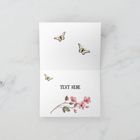 蝶の悲しみ カード (内部)