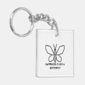 蝶の愛好家：幸せは蝶のように キーホルダー (正面左)
