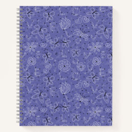 蝶の愛 – シームレスなパターン。 ノートブック