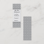 蝶の愛 | ブラックレース1装飾品 スキニー名刺 (正面/裏面)