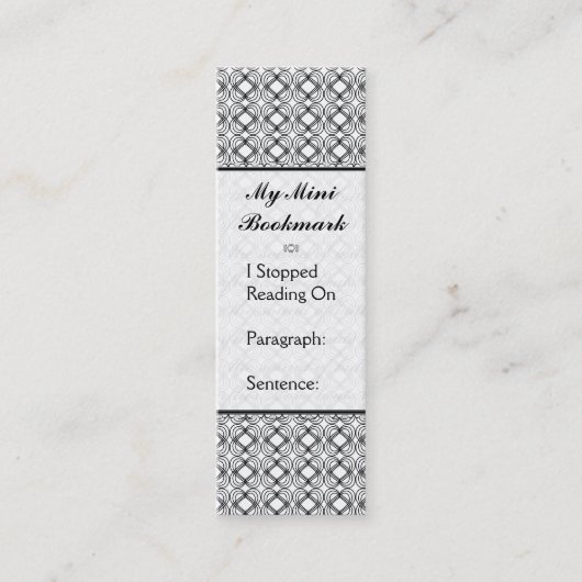 蝶の愛 | ブラックレース1装飾品 スキニー名刺 (正面)