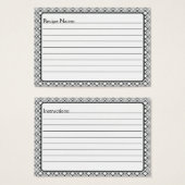 蝶の愛 |ブラックレース1 パーソナライズされた (正面&裏面)