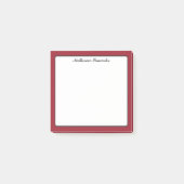 蝶の愛 |無地のカラー赤4 縁ど ポストイット (正面)