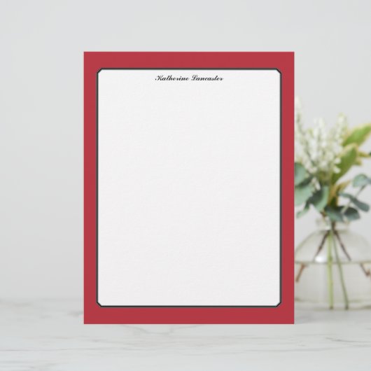 蝶の愛 |赤無地の色5 縁ど (スタンド正面)