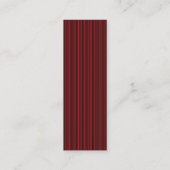 蝶の愛 | 黒い赤いストライプ スキニー名刺 (裏面)