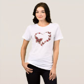 蝶の愛 Tシャツ トライブレンドTシャツ (正面全面)