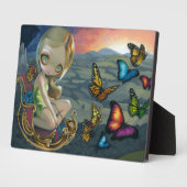 『蝶の戦車』の額 フォトプラーク (側面)