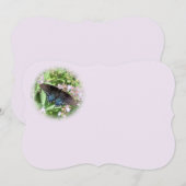 蝶の招待状またはグリーティングカード - 個別にカスタマイズ 招待状 (正面/裏面)