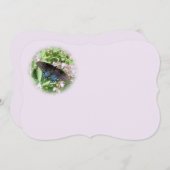 蝶の招待状または挨拶 – パーソナライズ 招待状 (正面/裏面)