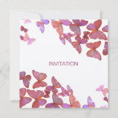 蝶の招待状 ご一緒ください 招待状 (正面)