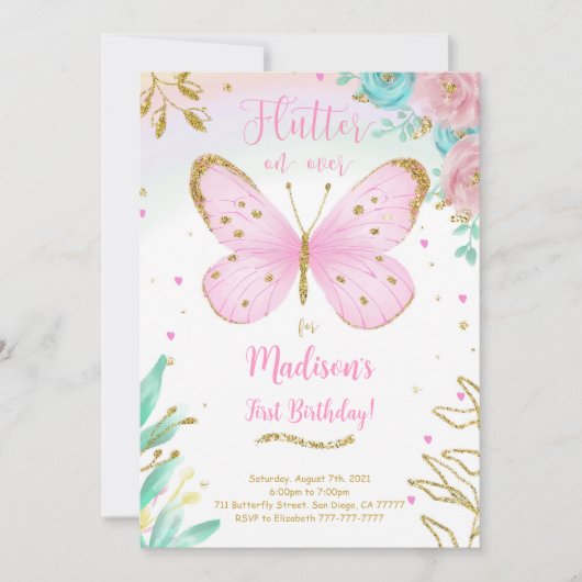 蝶の招待状 招待状 (正面)