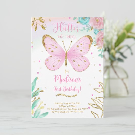 蝶の招待状 招待状 (スタンド正面)