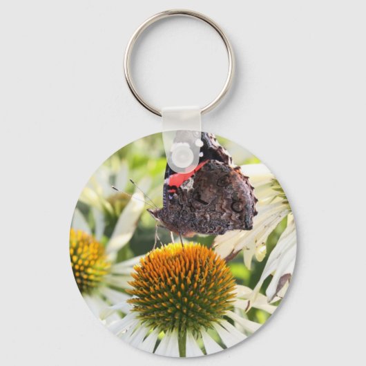 蝶の提督の花 キーホルダー (正面)