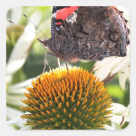 蝶の提督の花 スクエアシール