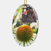 蝶の提督の花 セラミックオーナメント (左)