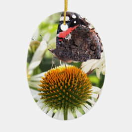 蝶の提督の花 セラミックオーナメント