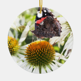 蝶の提督の花 セラミックオーナメント