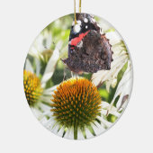 蝶の提督の花 セラミックオーナメント (左)