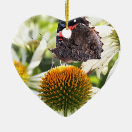 蝶の提督の花 セラミックオーナメント