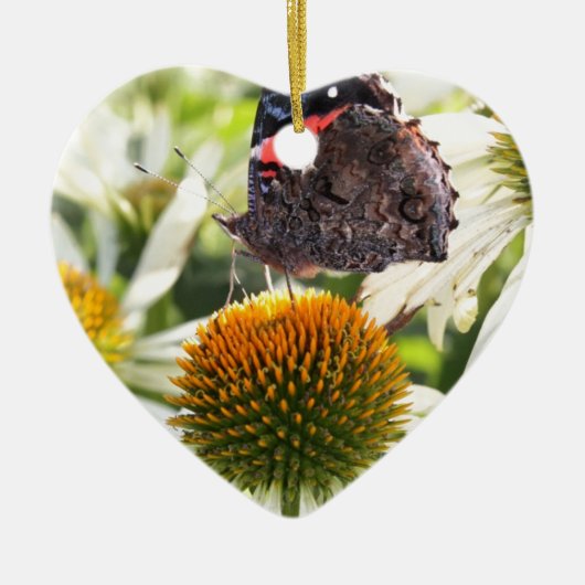 蝶の提督の花 セラミックオーナメント (正面)