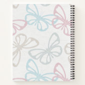 蝶の散在（大規模） ノートブック (裏面)