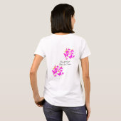 蝶の文字メモリアル葬式Tシャツ Tシャツ (裏面フル)