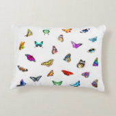 蝶の昆虫の動物自然蝶 アクセントクッション (裏面)