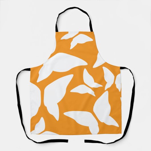 蝶の明るい折衷的キはっきりしたッチン エプロン (正面)