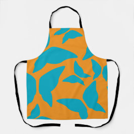 蝶の明るい折衷的キはっきりしたッチン エプロン