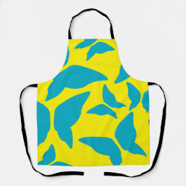 蝶の明るい折衷的キはっきりしたッチン エプロン