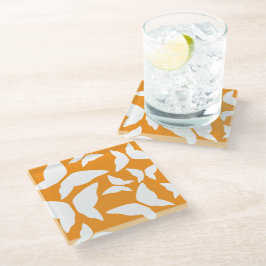 蝶の明るい折衷的キはっきりしたッチン ガラスコースター