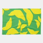 蝶の明るい折衷的キはっきりしたッチン キッチンタオル (横)