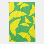 蝶の明るい折衷的キはっきりしたッチン キッチンタオル (縦)