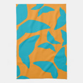 蝶の明るい折衷的キはっきりしたッチン キッチンタオル (縦)