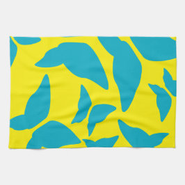 蝶の明るい折衷的キはっきりしたッチン キッチンタオル