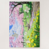 蝶の春 ジグソーパズル (縦)