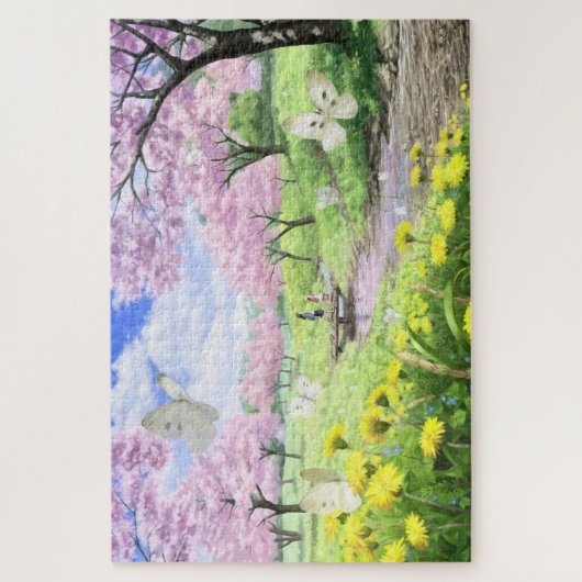 蝶の春 ジグソーパズル (縦)