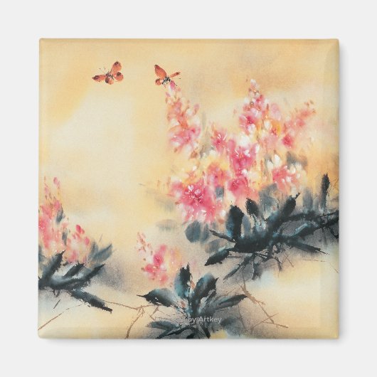 蝶の春 マグネット (正面)