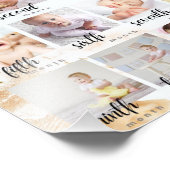 蝶の最初の誕生日フォトポスター フォトプリント (角)