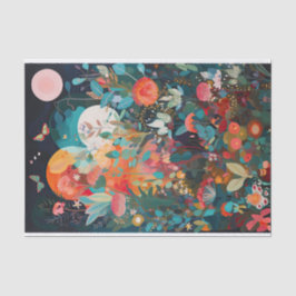 蝶の月お洒落の花絵画の切り離し 薄葉紙