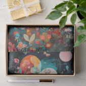 蝶の月お洒落の花絵画の切り離し 薄葉紙 (ギフト)