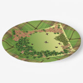 蝶の朝/プレイド ペーパープレート (アングル)