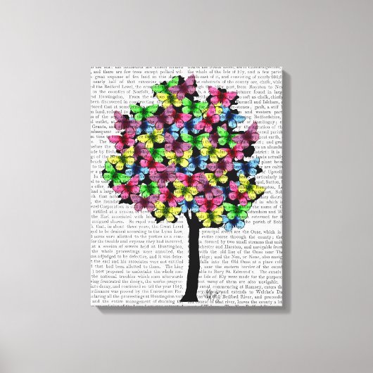 蝶の木 キャンバスプリント (正面)