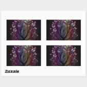 蝶の木 長方形シール (シート)